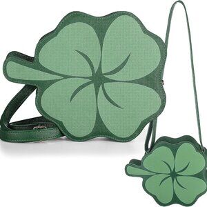 Elegant Green Crossbody Shamrock Purse - Ideal for St. Patrick's Day Festivities